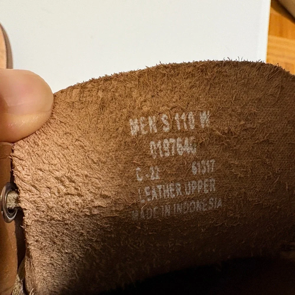 Sperry Mens Gold Cup Boat Shoes 11W Tan Leather Authentic Original Top-Sider